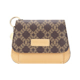 Royal Bagger RFID Women's Multi-Card Slots Wallet – Signature Coated Canvas & Vegetable-Tanned Cowhide Leather Credit Card Holder, Coin Purse with Keychain 3443