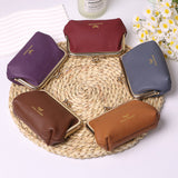 Royal Bagger Kiss Lock RFID Card Holder & Coin Purse for Women – Genuine Cow Leather Mini Wallet with Key Chain, Small Fashion Storage Bag 4243