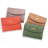 Royal Bagger RFID Blocking Women's Short Wallet Genuine Leather Multi-card Slots Card Holder Trifold Purse Magnetic Opening 2063