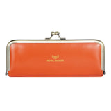 Royal Bagger Genuine Leather RFID Blocking Fashion Glasses Case, Pencil Bag with Kiss Lock, Organizer for Rings, Necklaces & Earrings for Women 3135