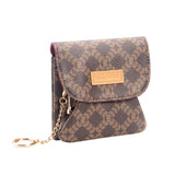 Royal Bagger RFID Coin Purse & Card Holder for Women, with Removable Keychain, Coated Canvas & Vegetable-Tanned Leather Storage Bag 5622