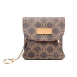 Royal Bagger RFID Coin Purse & Card Holder for Women, with Removable Keychain, Coated Canvas & Vegetable-Tanned Leather Storage Bag 5622