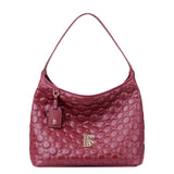 Royal Bagger Genuine Cow Leather Quilted Tote Bag for Women, Large Capacity Handbag, Fashion Shoulder Underarm Purse 3269