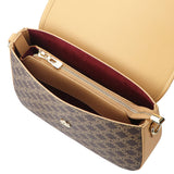 Royal Bagger Retro Crossbody Box Bag for Women, Signature Canvas & Leather, Elegant Compact Shoulder Purse 5245