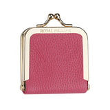 Royal Bagger Genuine Leather Mini Jewelry Box, Ring & Necklace Storage, Slim Coin Purse with Kiss Lock for Women 3120
