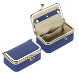 Royal Bagger Genuine Leather Jewelry Box, Mini Case for Rings, Necklaces & Earrings, Kiss Lock Coin Purse for Women 3203