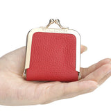 Royal Bagger Genuine Leather Mini Jewelry Box, Ring & Necklace Storage, Slim Coin Purse with Kiss Lock for Women 3120