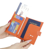 Royal Bagger RFID Genuine Leather Passport Wallet for Women, Casual Travel Wallets and Card Holder with SIM Card Pin Tool 3220