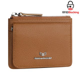 Royal Bagger Genuine Leather Women's Coin Purse - RFID Blocking Small Wallet, Casual Zipper Change Pouch for Daily Use 3200