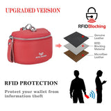 Royal Bagger Cute Mini Coin Purse for Women - RFID Blocking, Genuine Leather Change Pouch Fashion Simple Storage Bag 2900