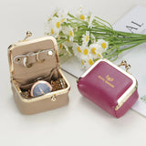 Big Size, Royal Bagger Genuine Leather Mini Jewelry Box, Ring & Necklace Storage, Retro Coin Purse with Kiss Lock for Women 4894