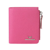 Royal Bagger RFID Blocking Genuine Leather Short Wallet for Women - Slim Bifold Coin Purse, Fashionable & Simple Design 3201