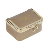 Big Size, Royal Bagger Genuine Leather Mini Jewelry Box, Ring & Necklace Storage, Retro Coin Purse with Kiss Lock for Women 4894