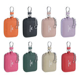 Royal Bagger Mini Earphone Bag Genuine Leather Zipper Key Wallet with Keychain, Portable Headphone Case for Men & Women 3901