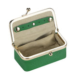 Royal Bagger Genuine Leather Jewelry Box, Mini Case for Rings, Necklaces & Earrings, Kiss Lock Coin Purse for Women 3203