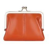 Royal Bagger Fashionable Genuine Leather RFID Blocking Women's Wallet with Kiss Lock, Card Slots and Zipper Coin Pocket 4120