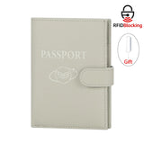 Royal Bagger RFID Genuine Leather Passport Wallet for Women, Casual Travel Wallets and Card Holder with SIM Card Pin Tool 3220