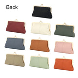 Royal Bagger RFID Kiss Lock Wallet, Solid Color Multi-card Slots Card Holder, Genuine Leather Clutch Purses for Women 1468