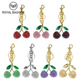 Royal Bagger Cute Cherry Keychain - Fashion Casual Metal Cherry Charm, Key Ring for Backpacks, Purses, and Gifts 001