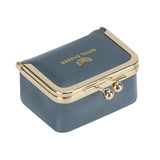 Big Size, Royal Bagger Genuine Leather Mini Jewelry Box, Ring & Necklace Storage, Retro Coin Purse with Kiss Lock for Women 4894