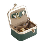 Small Size, Royal Bagger Retro Genuine Leather Mini Kiss Lock Coin Purse – Women's Jewelry Box for Earrings, Rings & More 3894