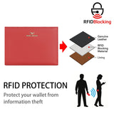 Royal Bagger RFID Genuine Leather Passport Wallets for Women, Travel Wallet with Card Slots, SIM Card Storage and Tool 4090