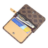 Royal Bagger Women's Coin Purse – Signature Coated Canvas & Vegetable-Tanned Cowhide Leather, RFID Blocking Small Wallet, Casual Zipper Pouch for Daily Use 4200