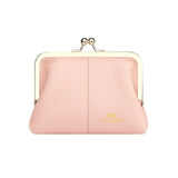 Royal Bagger RFID Blocking Coin Purse for Women, Fashion Kiss Lock Change Pouch, Genuine Leather Key & Card Holder 6120