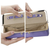 Royal Bagger Genuine Leather RFID Blocking Fashion Glasses Case, Pencil Bag with Kiss Lock, Organizer for Rings, Necklaces & Earrings for Women 4135