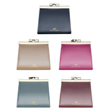 Royal Bagger Kiss Lock RFID Credit Card Holder for Women, Genuine Cow Leather Short Wallets, Fashion Vintage Coin Purse 3242