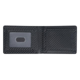 Royal Bagger Men's Genuine Leather Wallet RFID Card Holder Carbon Fiber Wallet Large Capacity Two Fold Wallet 3240