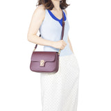 Royal Bagger Crossbody Box Bag for Women, Genuine Cowhide Leather, Elegant Small Shoulder Purse, Compact Daily Handbag 3245