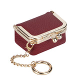 Royal Bagger Genuine Leather Mini Coin Purse, Solid Color Kiss Lock Change Pouch, Casual Style Small Storage Bag for Women 1894