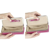 Royal Bagger Genuine Leather RFID Blocking Fashion Glasses Case, Pencil Bag with Kiss Lock, Organizer for Rings, Necklaces & Earrings for Women 3135