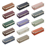 Royal Bagger Genuine Leather RFID Blocking Fashion Glasses Case, Pencil Bag with Kiss Lock, Organizer for Rings, Necklaces & Earrings for Women 4135