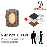 Royal Bagger RFID Mini Coin Purse for Women – Signature Coated Canvas & Vegetable-Tanned Cowhide Leather, Small Wallet Pouch for Keys, Earphones & Essentials 7603