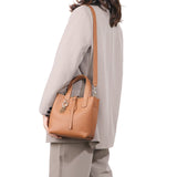 Royal Bagger Women Genuine Cow Leather Bucket Bag Elegant Crossbody Shoulder Purse Basket Handbag 3262