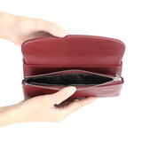 Royal Bagger RFID Blocking Women's Short Wallet Genuine Leather Multi-card Slots Card Holder Trifold Purse Magnetic Opening 2063