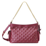 Royal Bagger Genuine Cow Leather Quilted Crossbody Bag, Large Capacity Tote Handbag, Chain Shoulder Purse for Women 3270