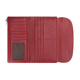 Royal Bagger Women’s RFID Blocking Long Wallet – Genuine Cow Leather Trifold Purse with Multi-Card Slots & Magnetic Closure 5063