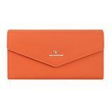 Royal Bagger Envelop Long Wallet - RFID Blocking Simple Solid Color Multi-card Slots Card Holder Genuine Leather Purse 2480