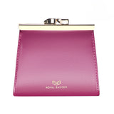 Royal Bagger Kiss Lock RFID Credit Card Holder for Women, Genuine Cow Leather Short Wallets, Fashion Vintage Coin Purse 3242