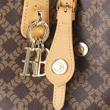 Royal Bagger Retro Signature Canvas & Leather Bucket Bag, Convertible Tote & Basket Handbag for Women 5262