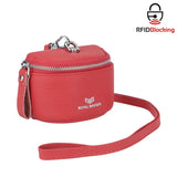 Royal Bagger Cute Mini Coin Purse for Women - RFID Blocking, Genuine Leather Change Pouch Fashion Simple Storage Bag 2900