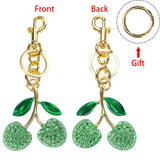 Royal Bagger Cute Cherry Keychain - Fashion Casual Metal Cherry Charm, Key Ring for Backpacks, Purses, and Gifts 001