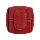 Royal Bagger Mini Lychee Pattern Coin Purse, Solid Color Buckle Key Earphone Storage Bag, Casual Change Pouch for Daily Use 1603