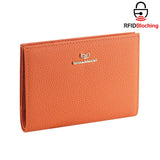 Royal Bagger Genuine Leather RFID Blocking Passport Wallets, Casual Style Credit Card Holder for Women, Travel Wallet Purse 3090