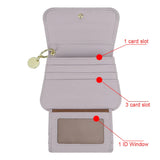 Royal Bagger Multi-card Slots Short Wallet Genuine Leather Credit Card Holder RFID Blocking Coin Purse with Keychain 2443