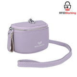 Royal Bagger Cute Mini Coin Purse for Women - RFID Blocking, Genuine Leather Change Pouch Fashion Simple Storage Bag 2900