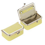 Royal Bagger Genuine Leather Jewelry Box, Mini Case for Rings, Necklaces & Earrings, Kiss Lock Coin Purse for Women 3203